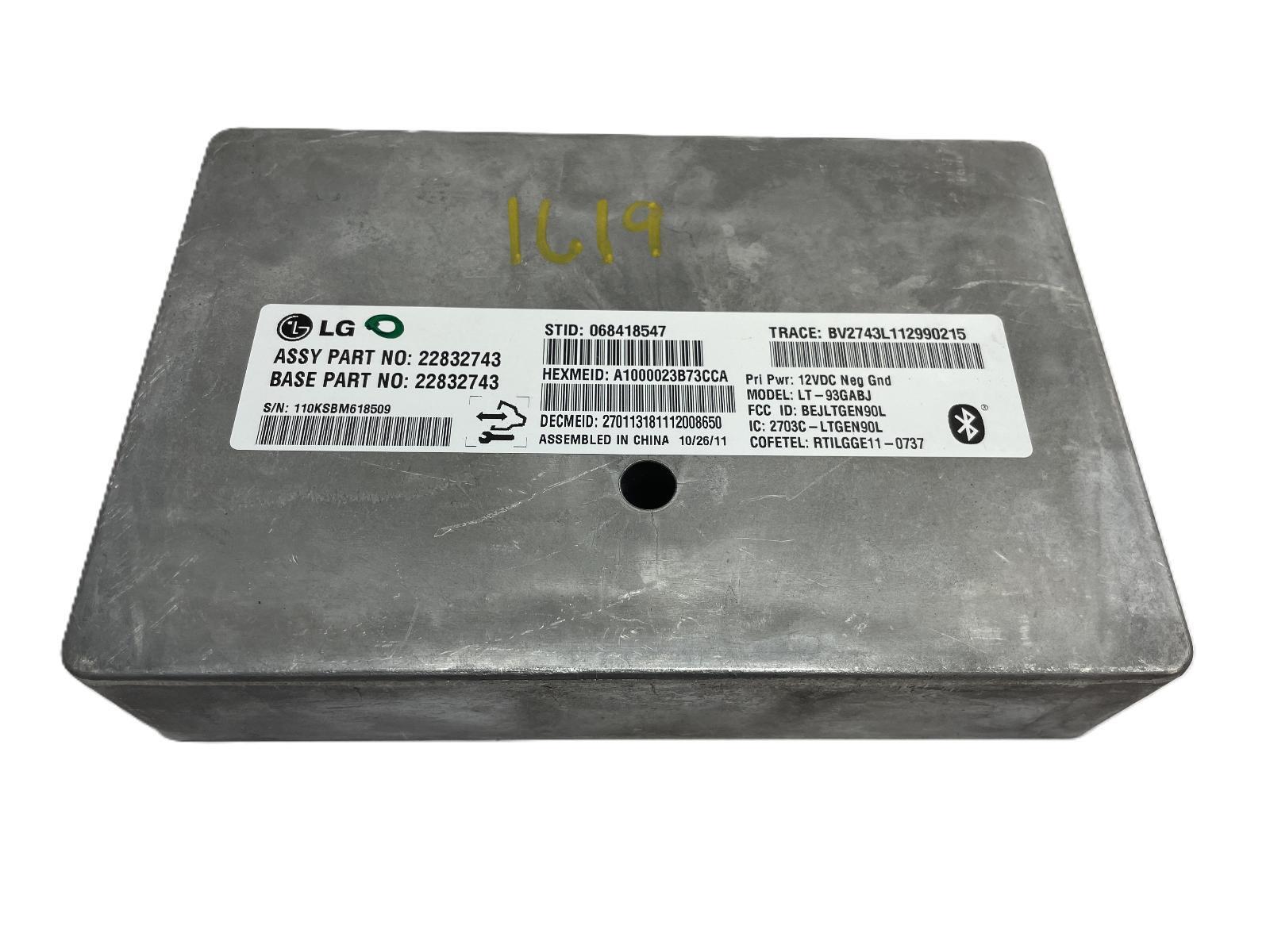 2012 CHEVY SILVERADO 2500 Communication Brain Box OnStar GM OEM 22832743