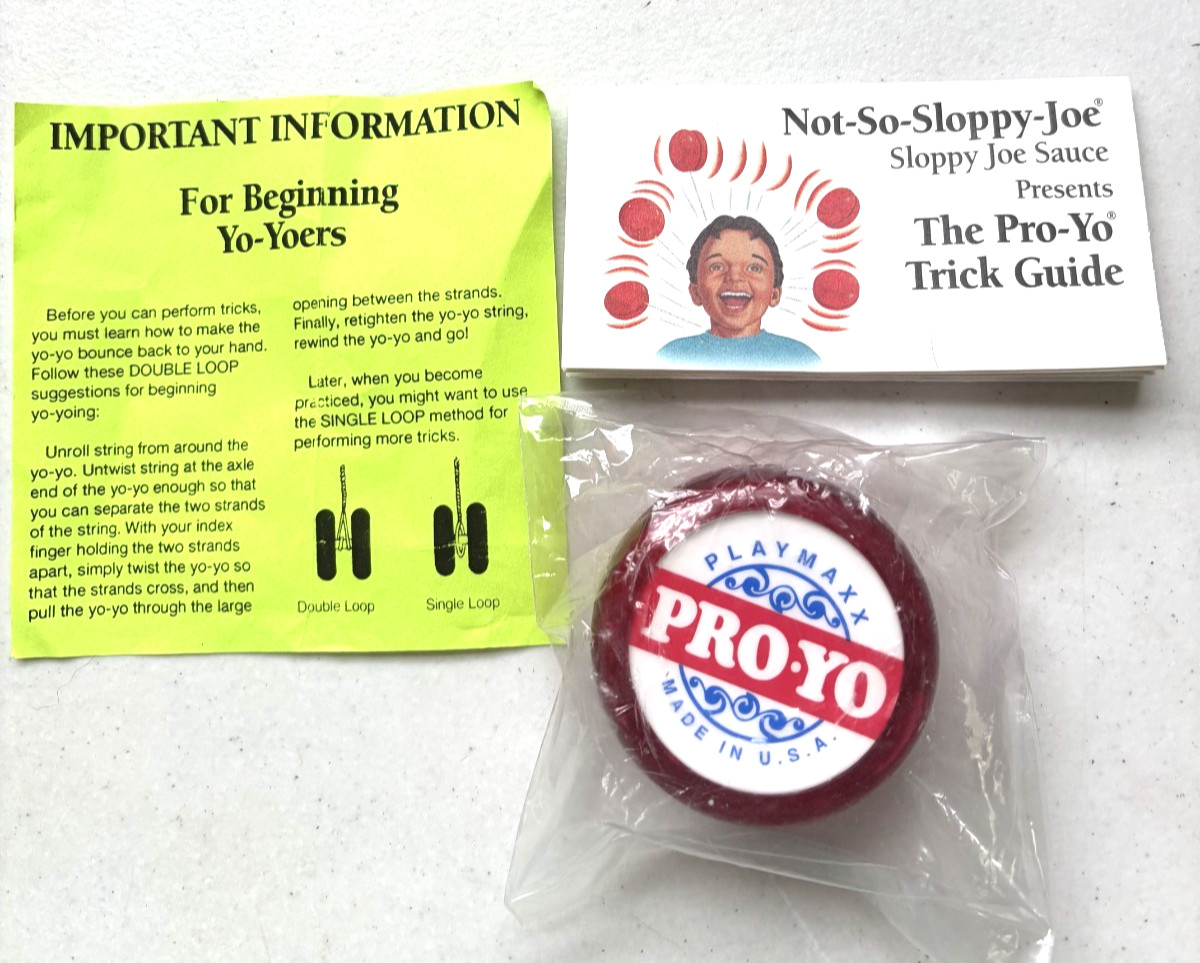 PLAYMAXX PRO-YO YOYO w TRICK GUIDES UNUSED