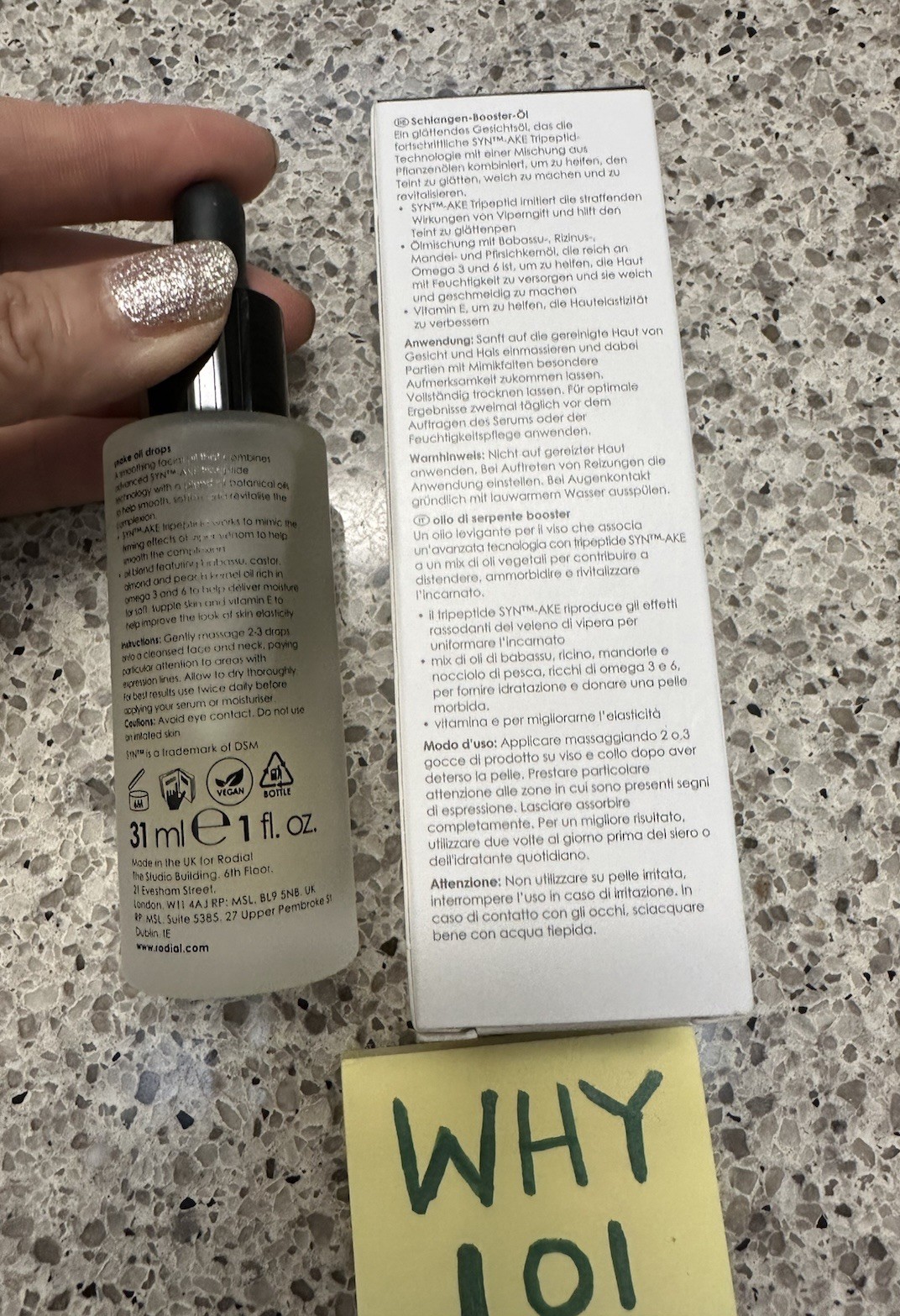 Rodial SNAKE OIL DROPS Firming Complex SERUM 1oz/31mL FULL SZ SEALED BOX $75
