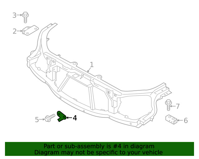 Genuine Land-Rover Lower Bracket Mount Bracket LR033050