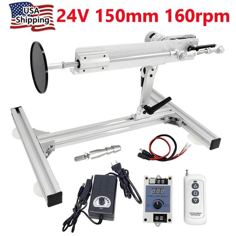 High Torque Cycling Reciprocating Linear Actuator Motor 24V Stroke 6" 160rpm USA