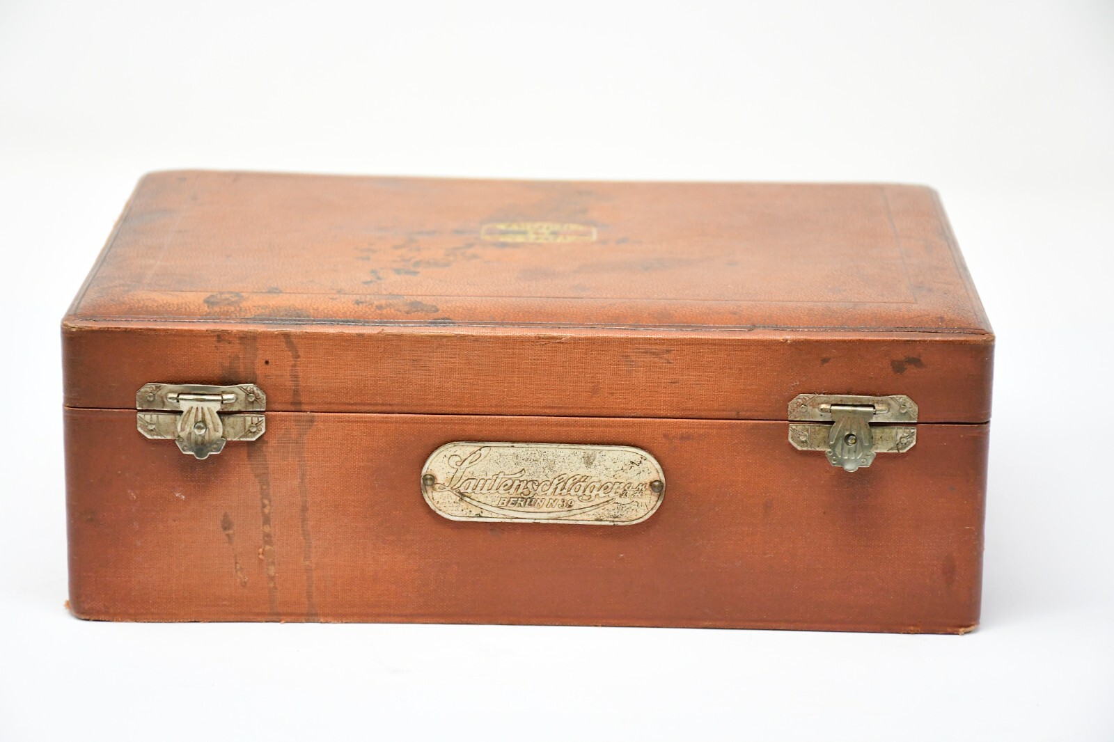 Antique vintage Seibert microscope fitted case, early 20th C.