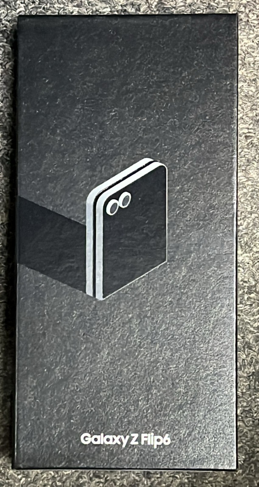 Original Samsung Empty Box for Galaxy Z Flip 6 - Silver Shadow (No accessories)