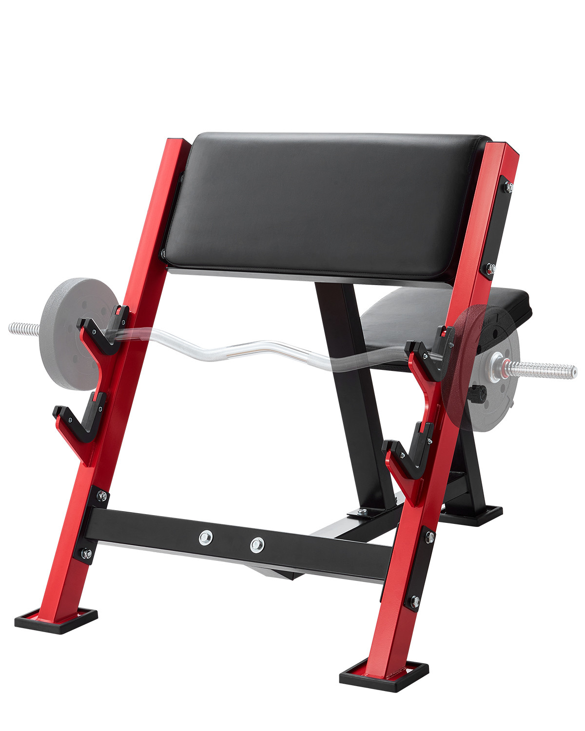 Uimoso Preacher Curl Bench Adjustable Home Gym Biceps Machine Barbell Equipment