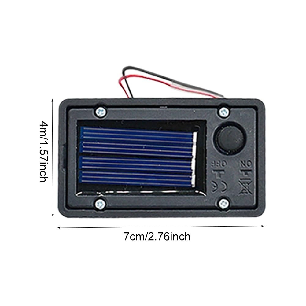 Solar Light Replacement Top 2-Pack, Waterproof Battery Box & LED Insert for Outd