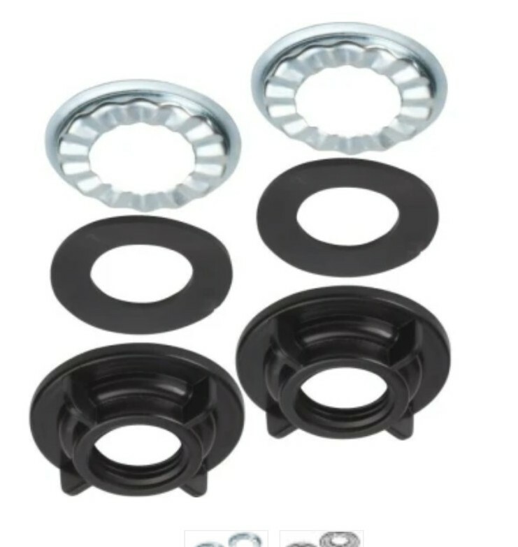 Black Plastic Faucet Locknut, PartNo 410325, by HDS, Pack of 1 SET OF 2 NEW