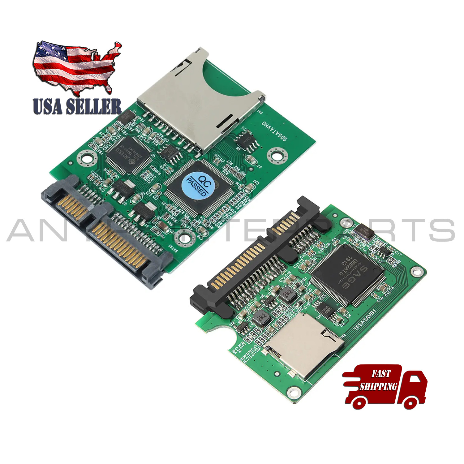 SD or TF Card To 22pin 7+15 SATA Converter Expansion Mini Card Adapter