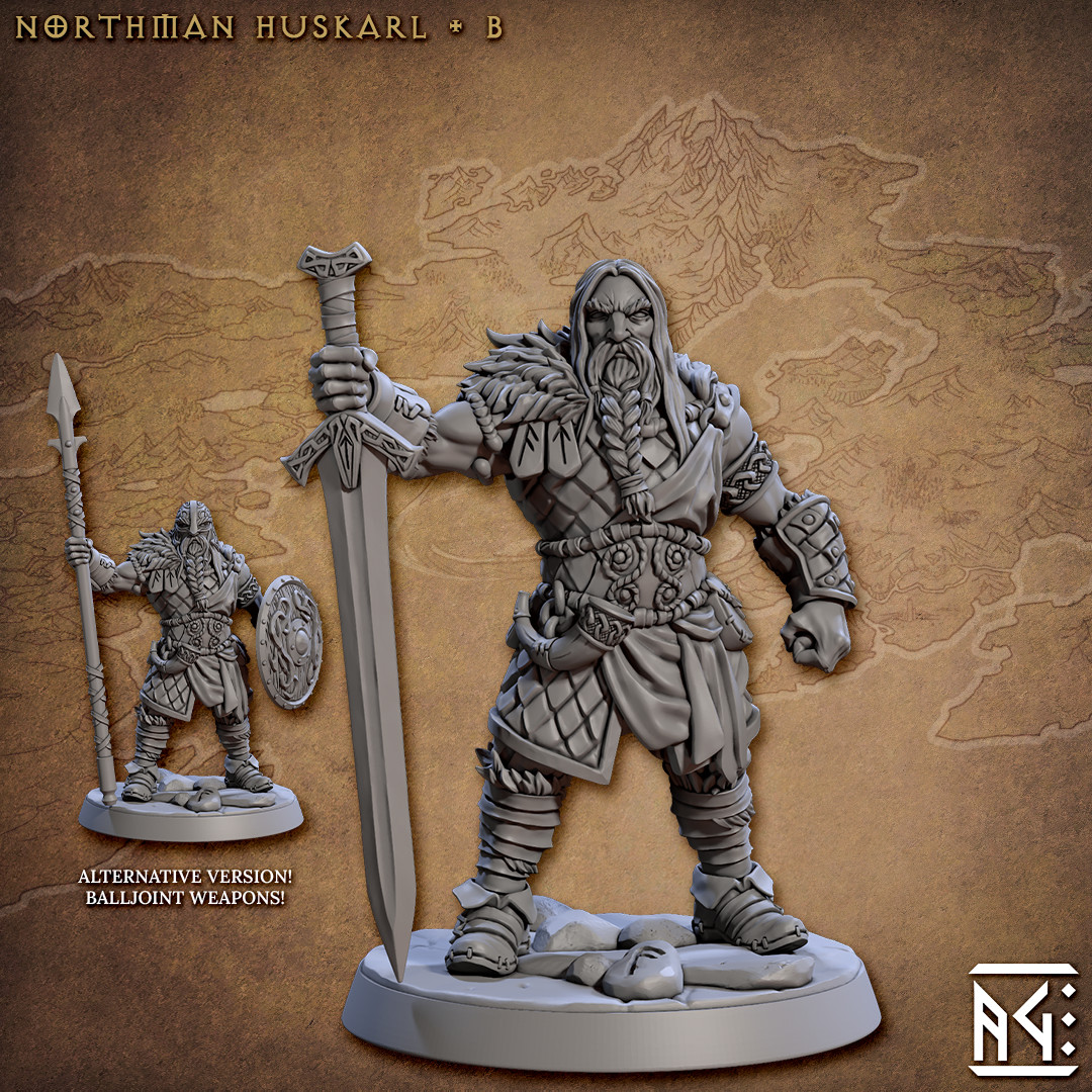 Norse Northman Huskarl B - Artisan Guild - Dungeons and Dragons