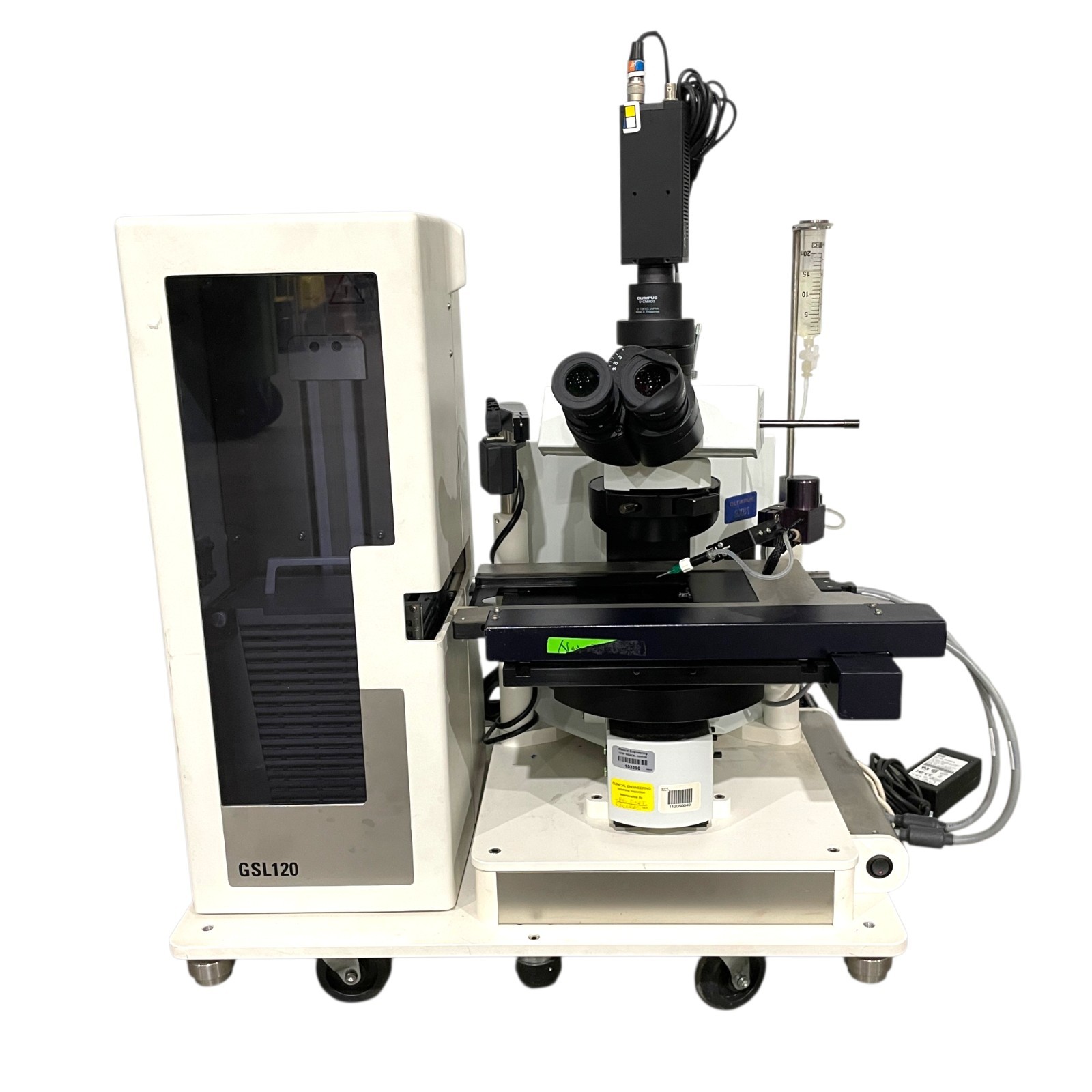 Olympus BX61TRF Motorized Microscope System w/ Leica GSL-10 Stacker & BX-UCB