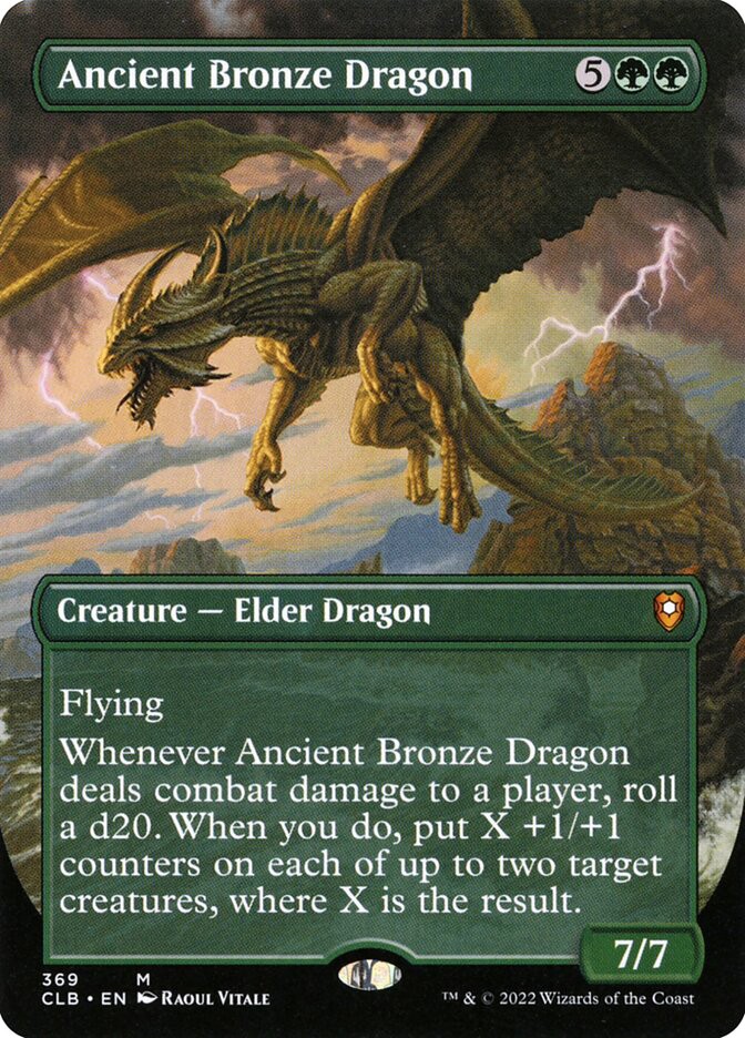 MTG Ancient Bronze Dragon Borderless - Commander Legends: Battle for Baldur's