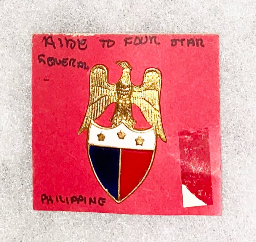 Philippine Army Aide To Three Star General Badge