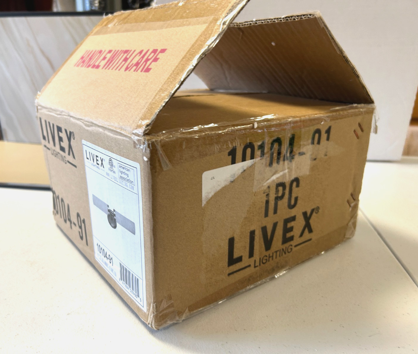 Livex Lighting Model 10104-91 Brushed Nickel ADA Bath Vanity 2 lite New Open Box
