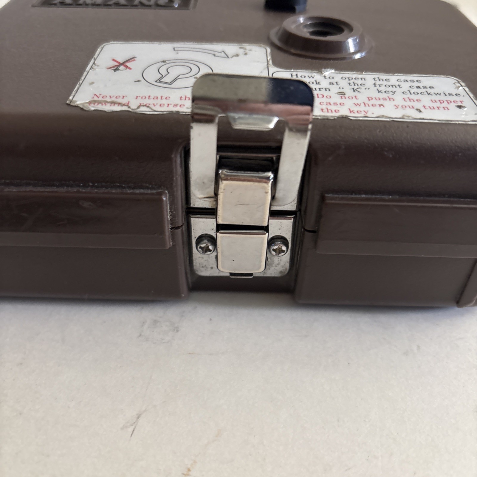 Amano PR-600 Watchman's Time Clock W/Master Keys UNTESTED PREOWNED