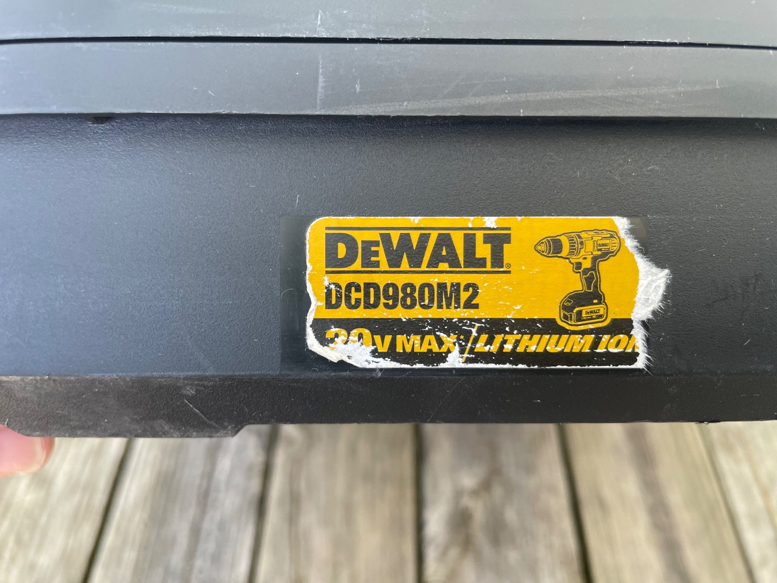 DeWalt DCD980M2 20V Max Lithium Ion Drill Hard Plastic Storage Case ONLY