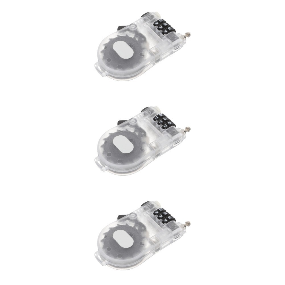 3 Count Bike Lock Lightweight Board Safety Locks Flexible Length