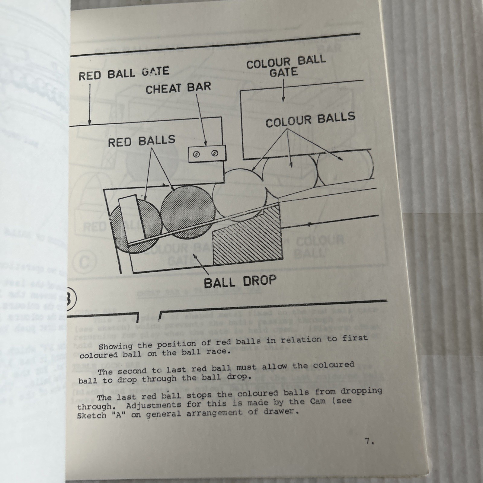 original Snooker Table Pool Pj Bradley Costi arcade game manual