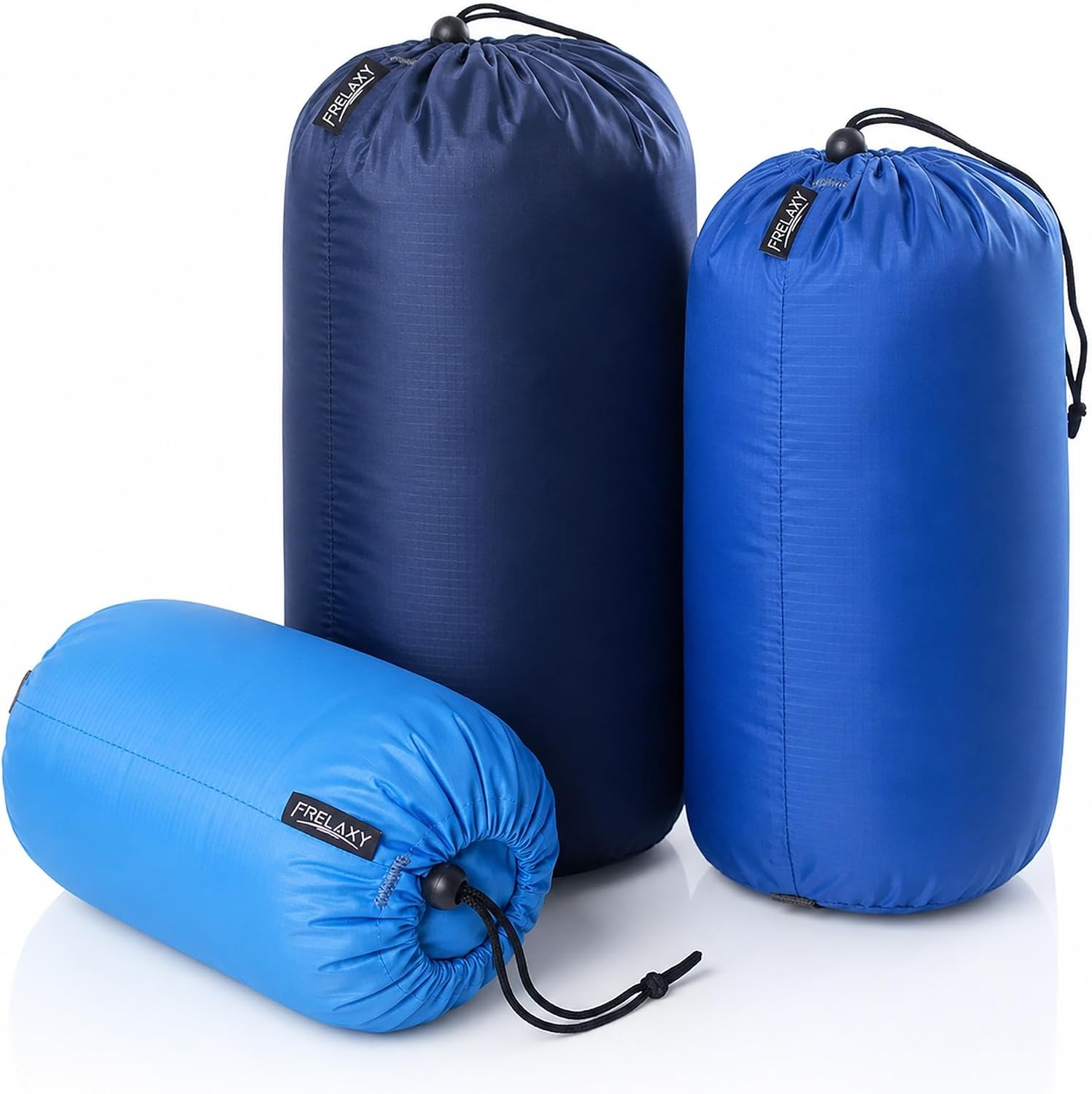 Stuff Sack Set 3-Pack (3L&5L&9L), Ultralight Ditty Bags with