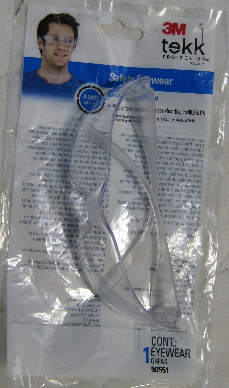 2 PAIR 3M SAFETY EYEWEAR High Impact Resistant Lenses NEW OLD STOCK Clearance