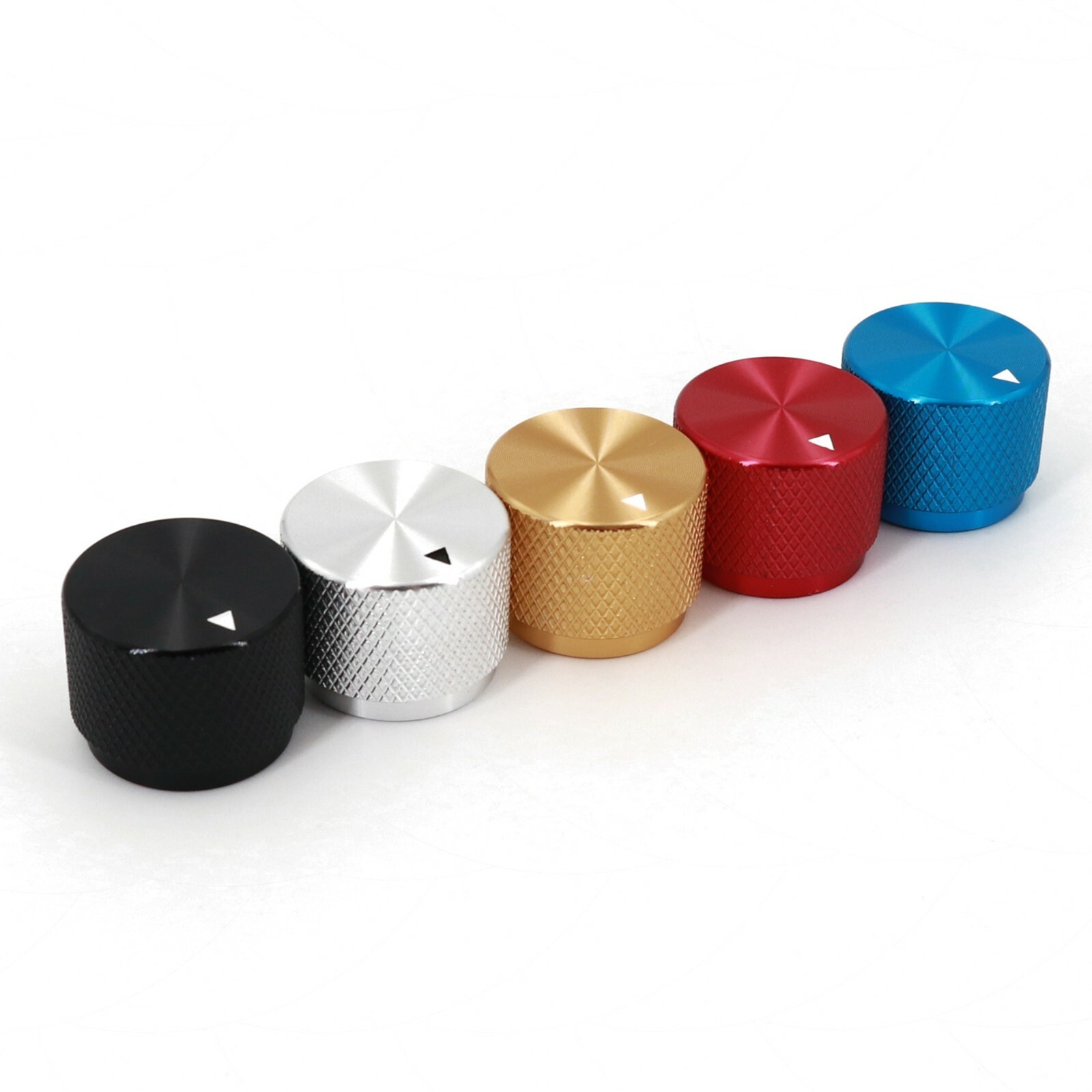 Solid Aluminum Small 20 x 15.5mm Audio Rotary Control 6mm Dia Potentiometer Knob
