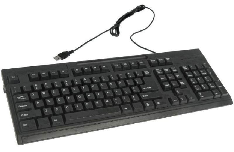 KB-US819EB - 107-key USB Keyboard (Black)