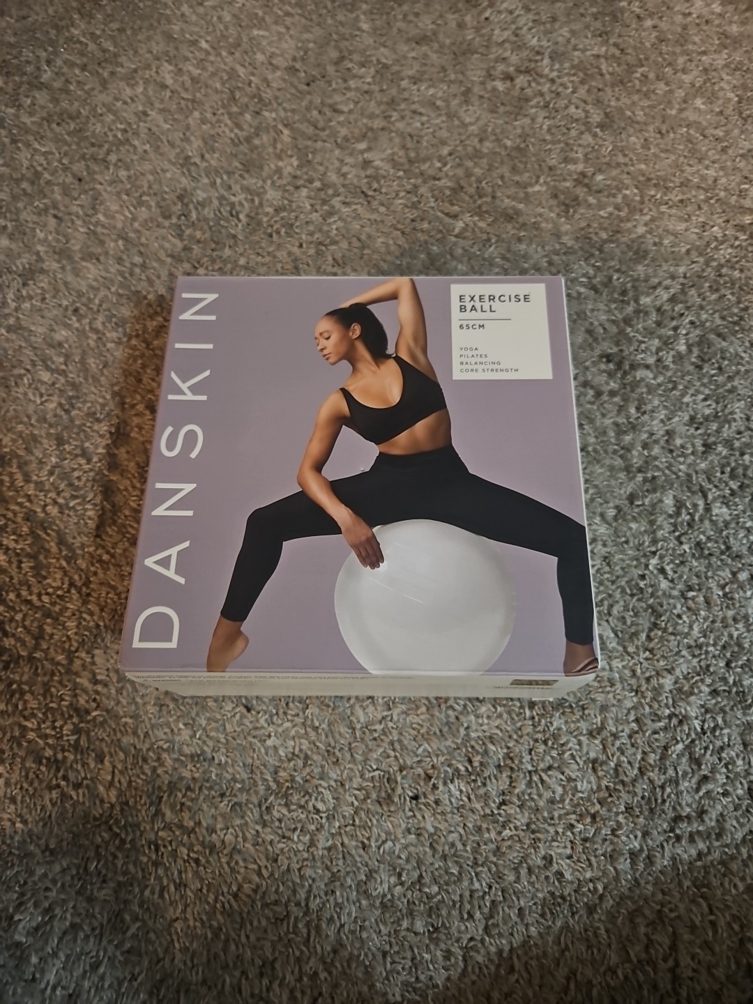 Danskin Exercise Ball 65 CM for Yoga Pilates Balancing Core Strength NIB Sealed