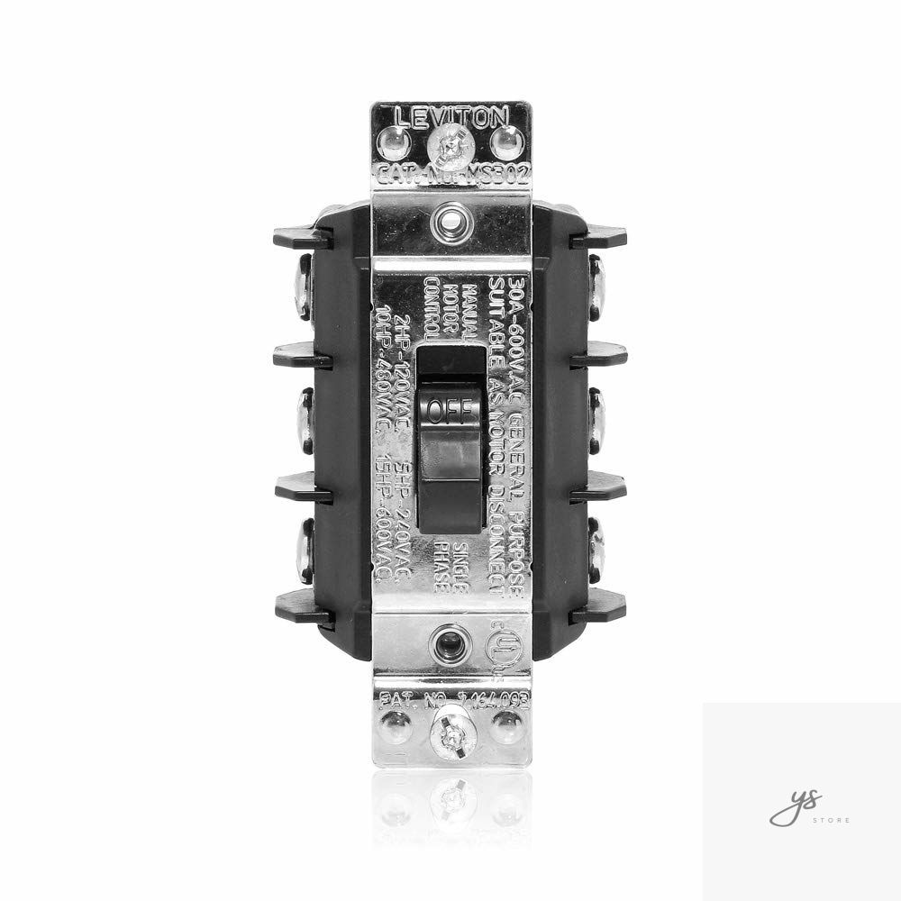 30 Amp, 600 Volt, Three-Pole, 3 Phase AC Motor Starter, Suitable as Motor Discon