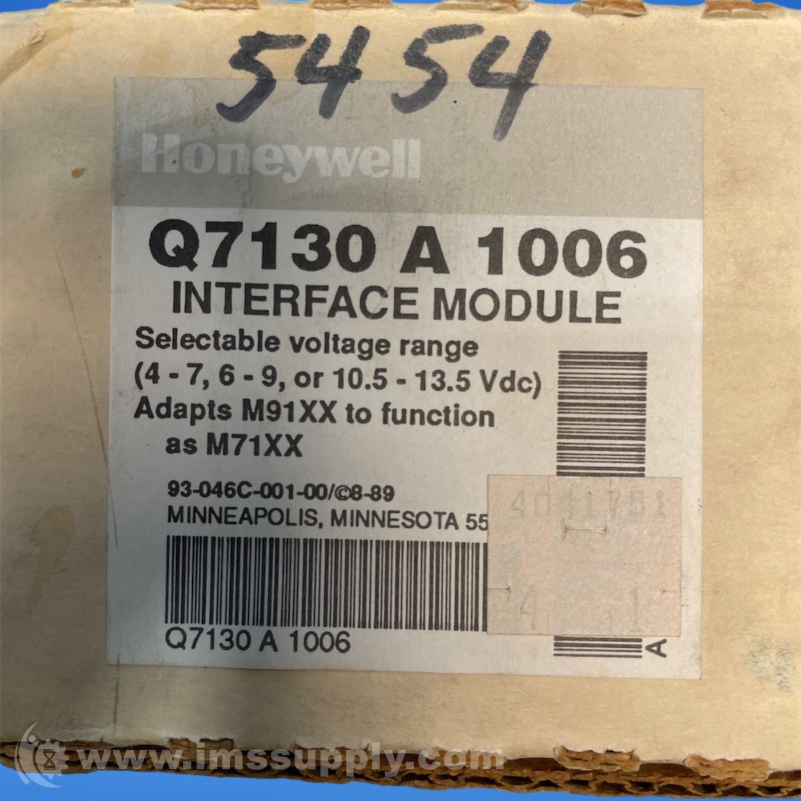 Honeywell q7130 a 1006 FNOB