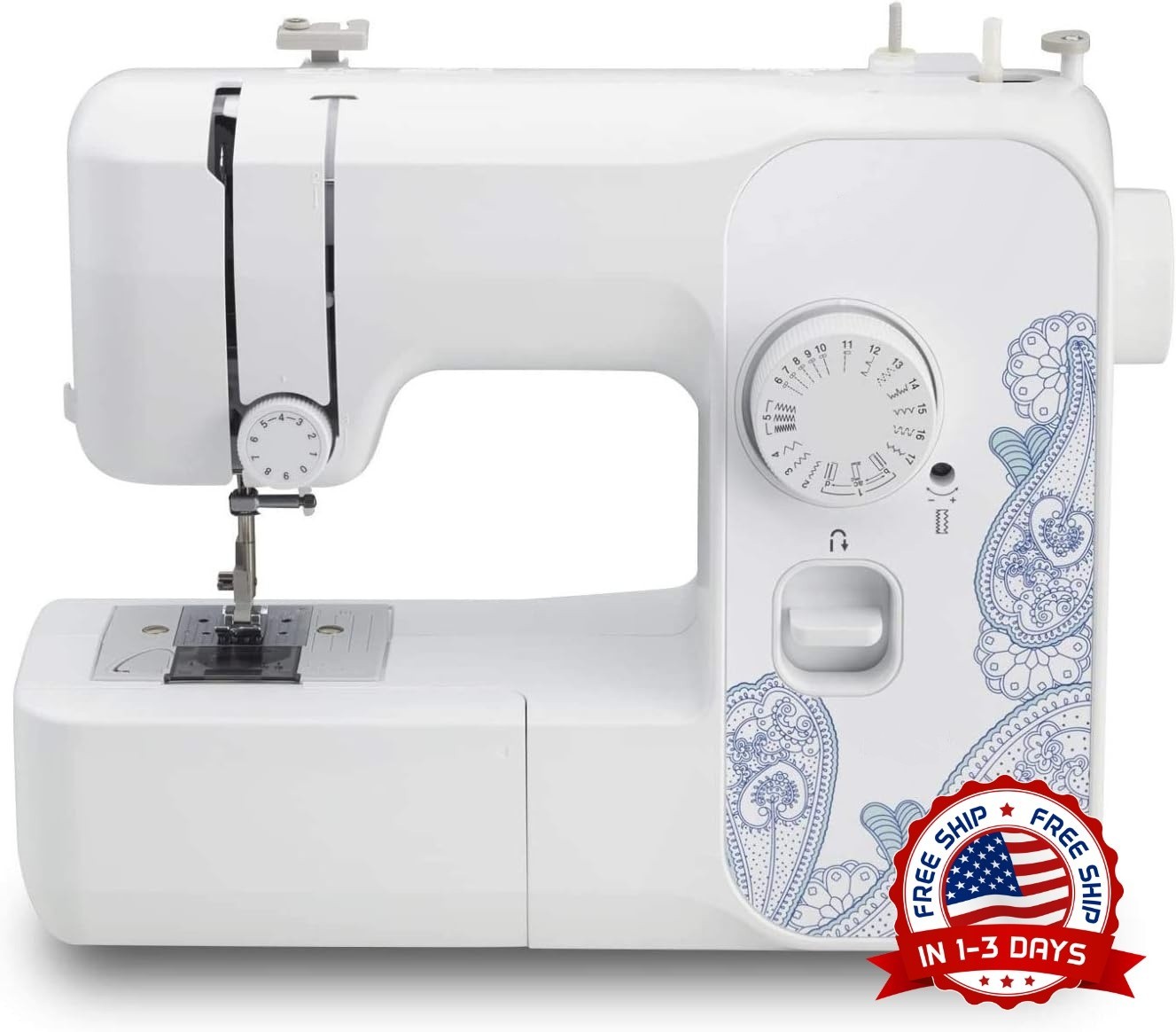 PROFESIONAL Maquina De Coser Remendar 17 Puntadas De Alta Calidad Compacta Ropa