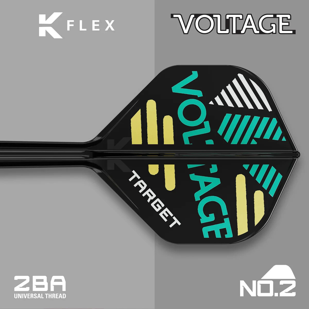 ROB CROSS TARGET K-FLEX 1 PIECE MEDIUM SHAFT & NO2 FLIGHT