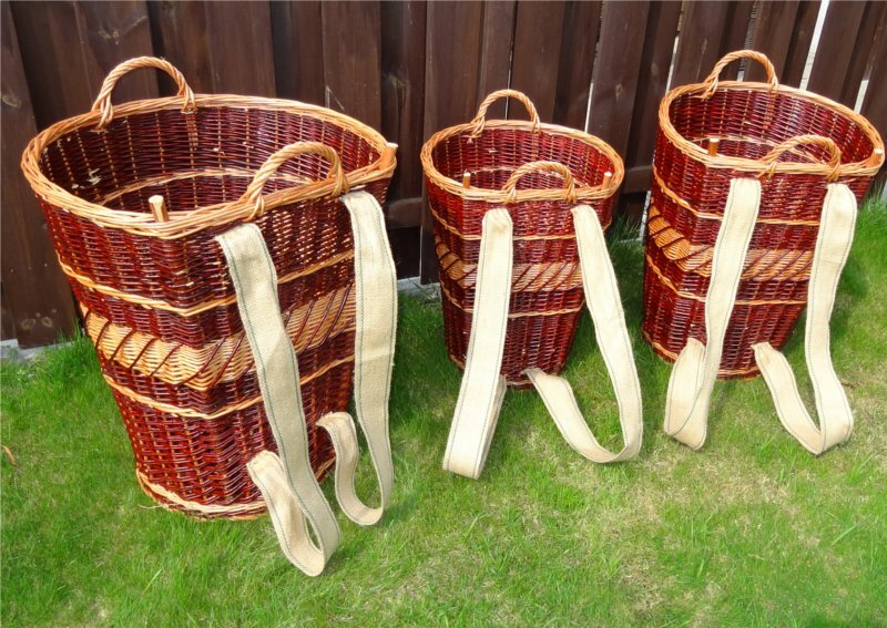 Kiepe 3 Large Variants!  Carrying basket piggyback basket back carrying basket wicker no rattan