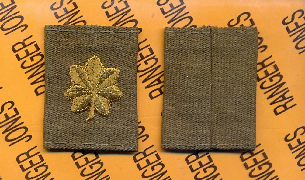 US ARMY Major MAJ 0-4 OD Green slip on rank patch