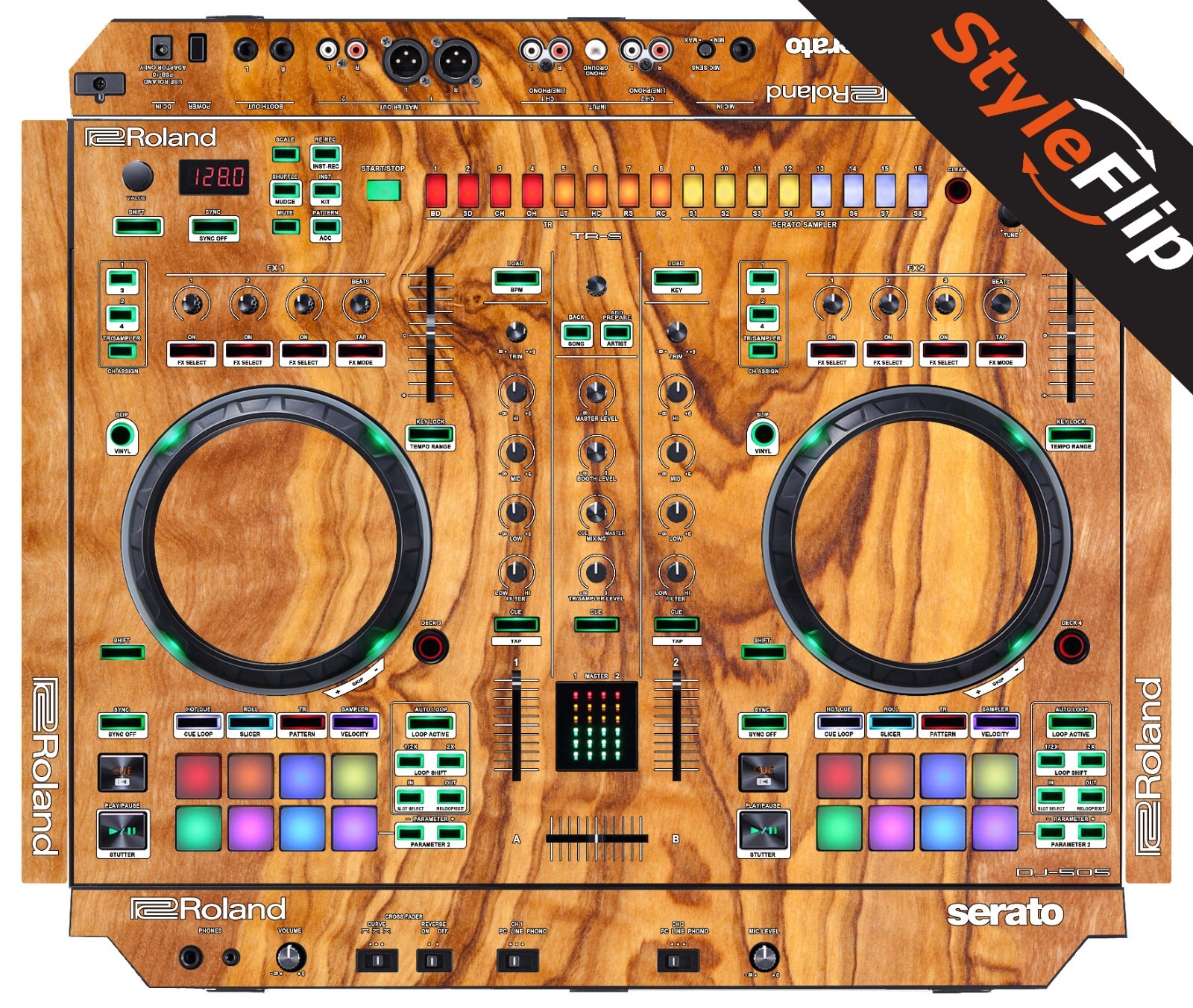 Roland DJ 505 Skins | Wood 6 | Protective Decal | StyleFlip Skins