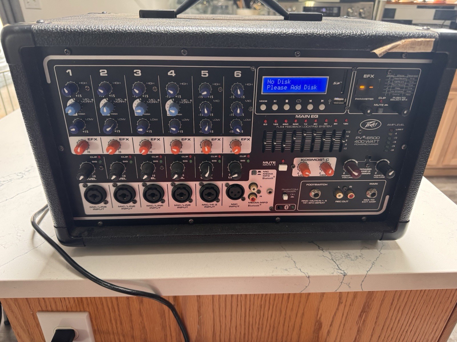 Peavey PVI® 6500 All-In-One Powered PA Mixer - with Built-In Power Amplifier