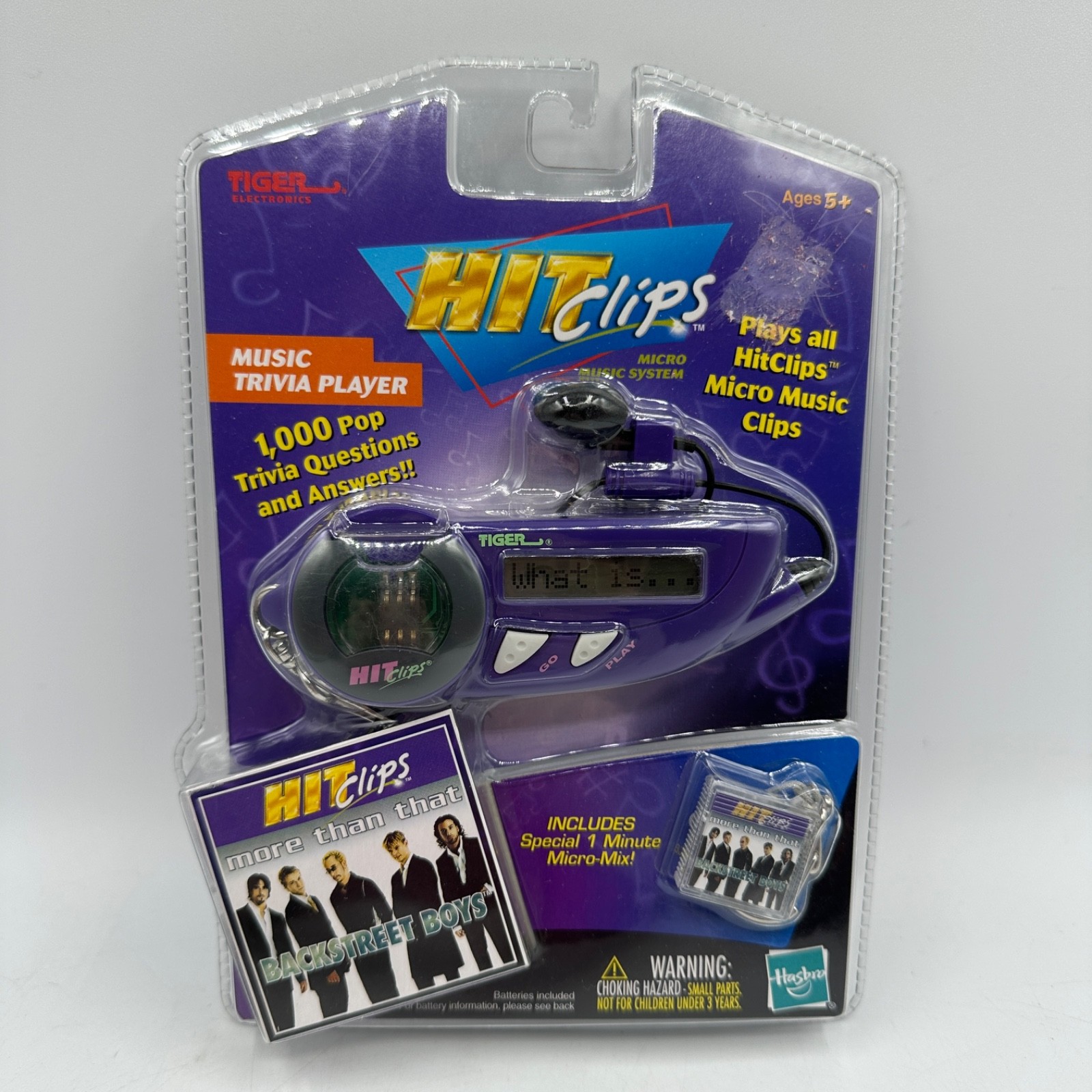 BackStreet Boys HitClips Player 'More Than That' Y2K Collectible (New in Box)