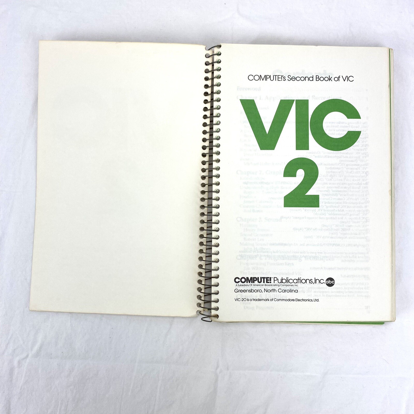 VIC 2 Book COMPUTE! Second Book of VIC Information for the VIC-20 Computer