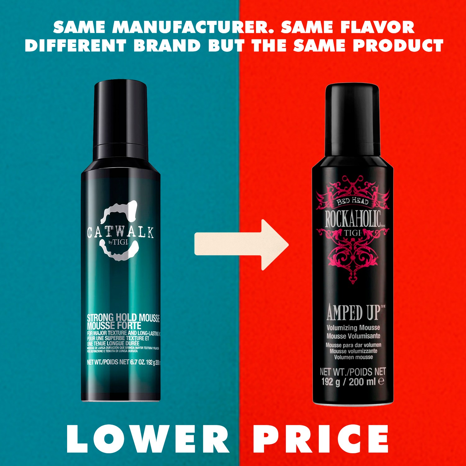 TIGI Rockaholic by Bed Head Amped Up Volumizing Mousse 6.7 oz