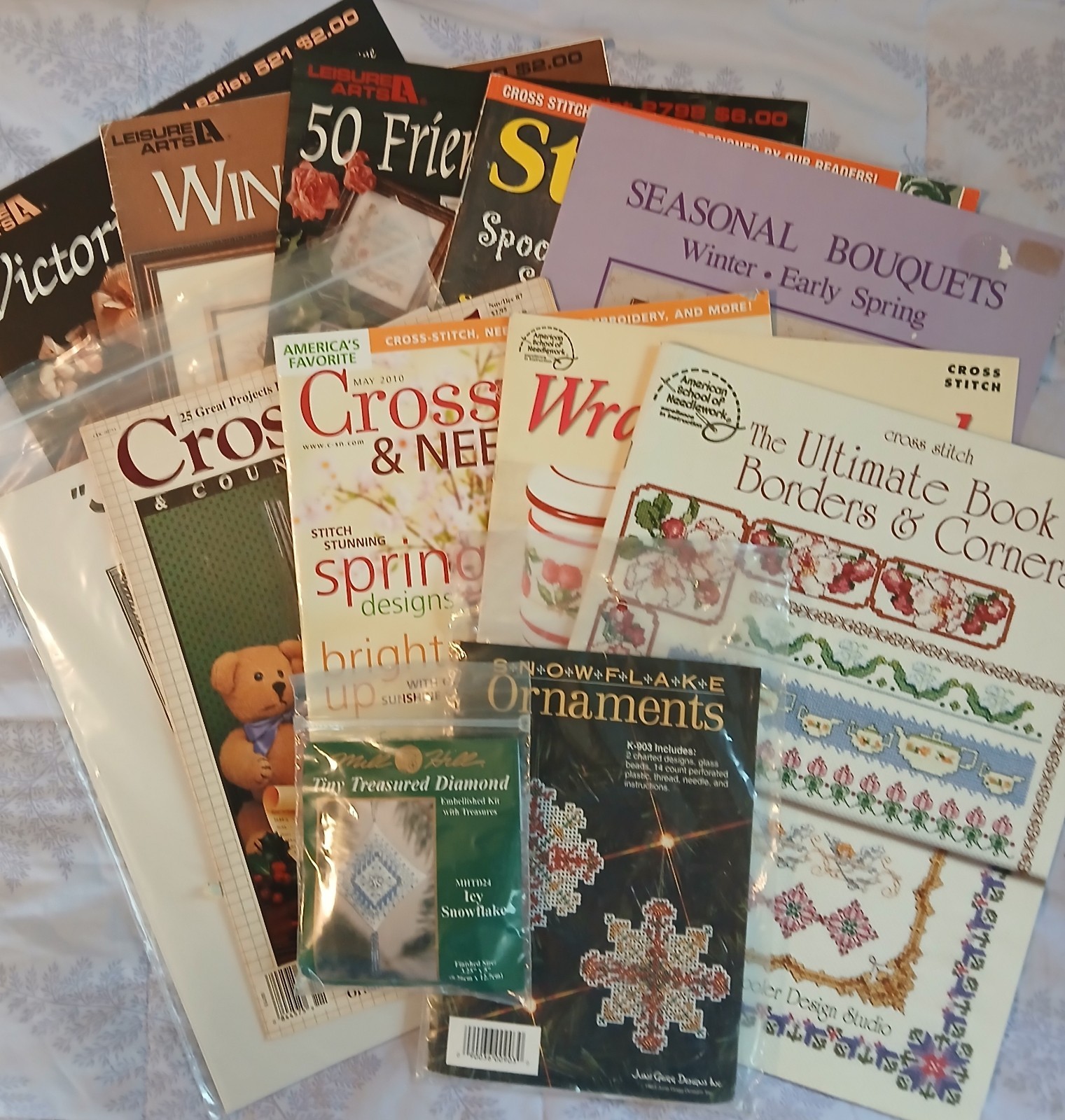 Counted Cross Stitch Collection of 12 Items