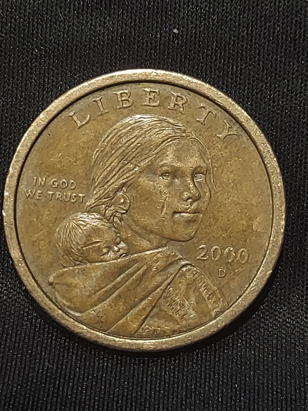 2000 D Sacagawea Golden One Dollar US Coin