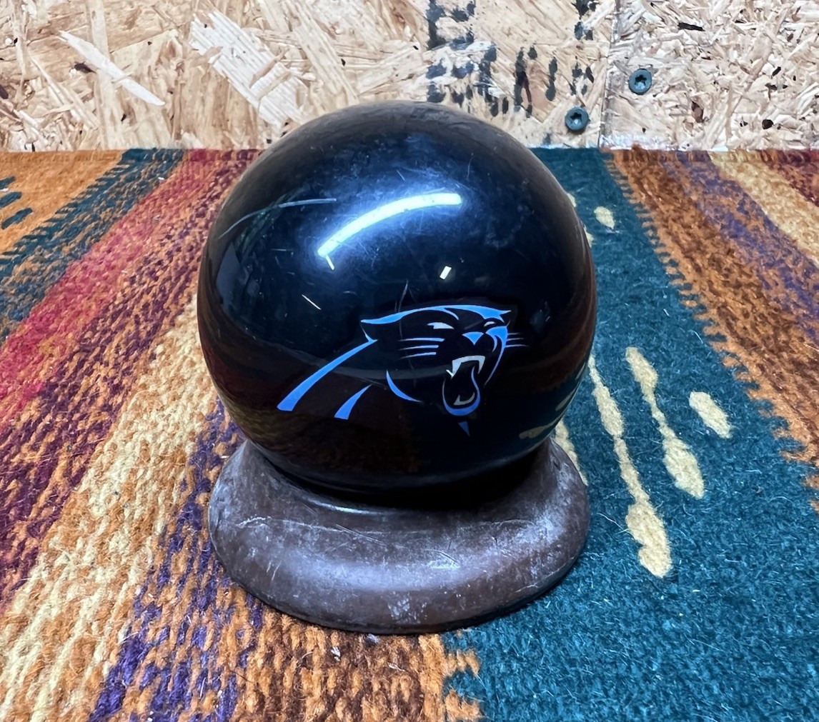 Carolina Panthers Billiard Cue Ball Pool Black Logo NFL