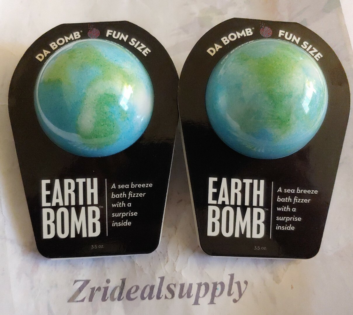 DA BOMB BATH FIZZER ERTH BOMB A SEA BREEZE 3.5 OZ PACK OF 2