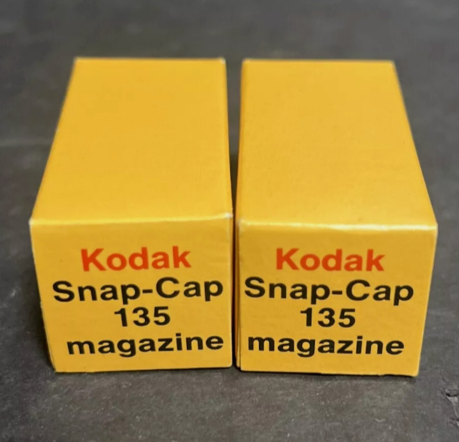 Kodak Snap-Cap 135 Film Magazine New Old Stock Lot of 2 SEALED BOXES