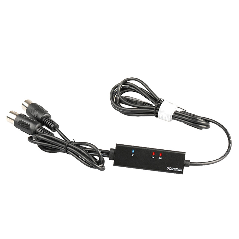USB to MIDI Interface Adapter Lead Cord for Windows Mac Tablet Phone 2M