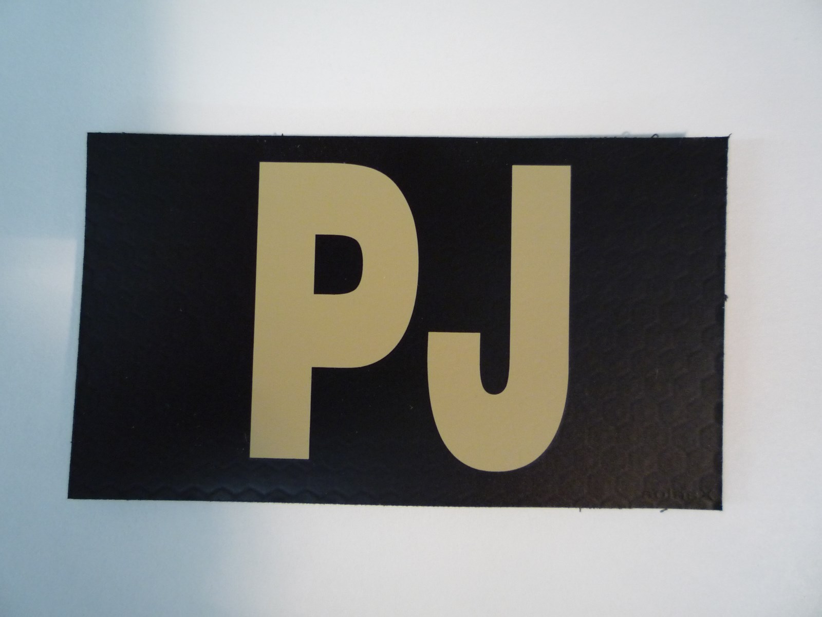 PJ TAN ON IR MAGIC BLACK solasX PATCH 2ND3.5"X2" WITH VELCRO® BRAND FASTENER