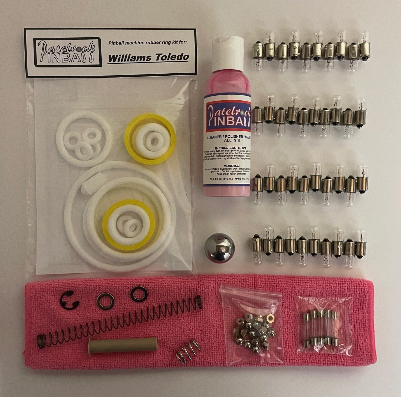 1975 Williams Toledo Pinball Machine Maintenance Tune Up Kit