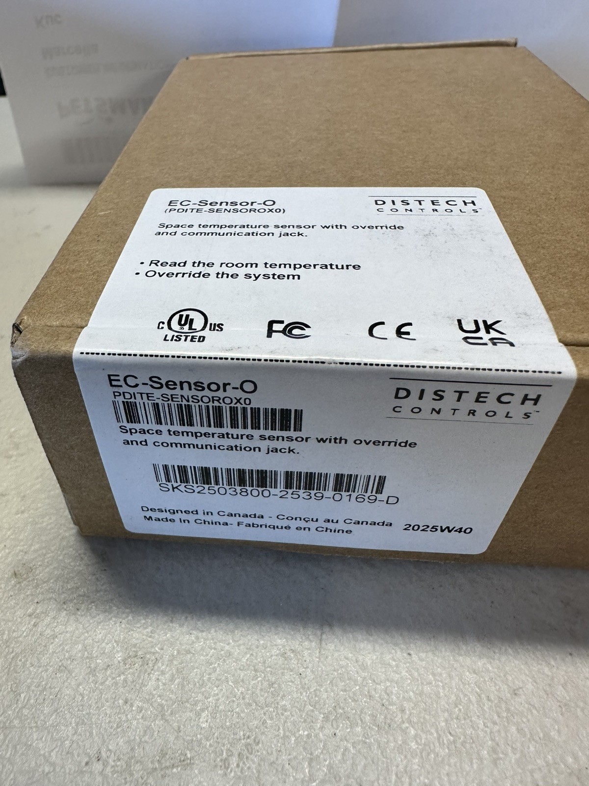 New 2 Distech Controls PDITE-SensorOx0 EC-Sensor-O