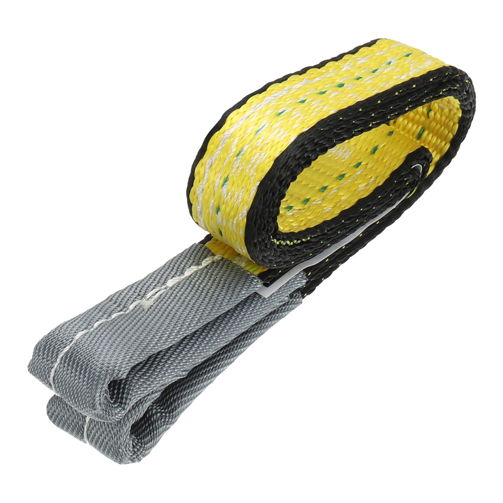 2-Ply 1"x2' Lift Strap 3100lbs Polyester Tie Down Web Straps, Yellow