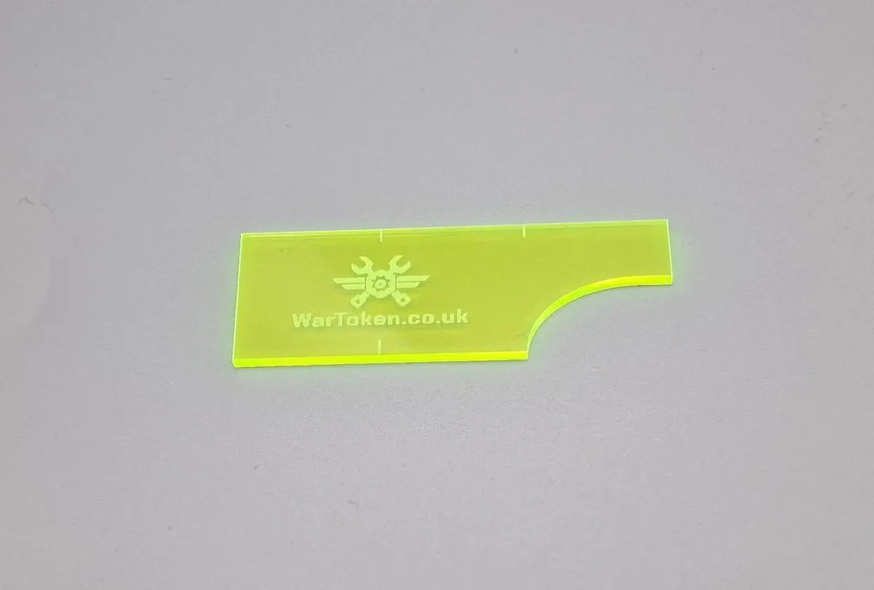 Wargame Measurement Gauge Tool - Acrylic Range Finder for Wargaming