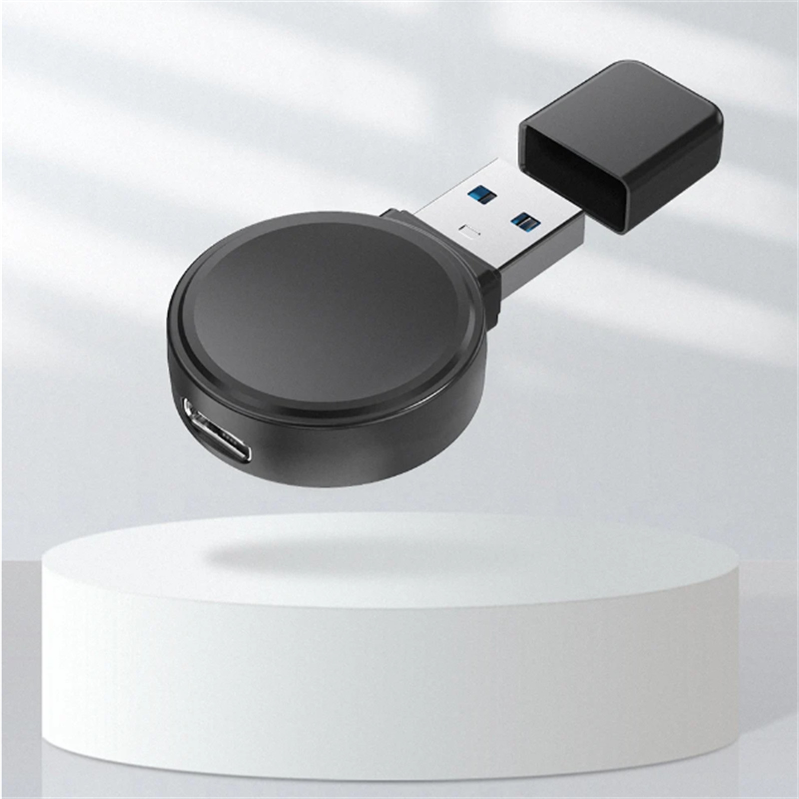 1Pc Mini Portable Wireless USB Type-C Smart Watch Charging Dock For Apple Watch-