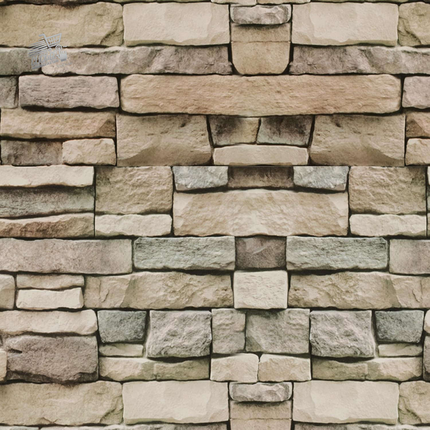 Antique Green Brick Effect 3D Self Adhesive Wallpaper - Wall Cladding