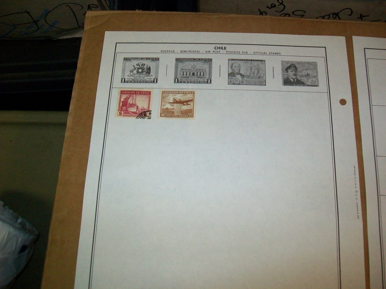 1878 - 1969 Chile Stamp Sheets Lot 33